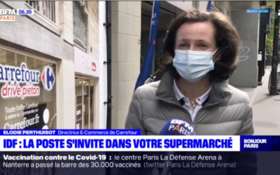 Carrefour et la Poste ouvrent leur premier « Pickup Drive » à Paris – BFM Business