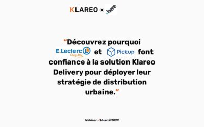 Retrouvez le replay de notre webinar avec E.Leclerc Chez Moi et Pickup sur notre chaine Youtube.